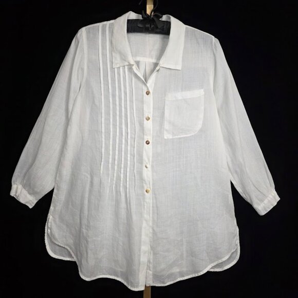 Kleen 100% Ramie Women's Long Sleeve Tunic S - Picture 1 of 12